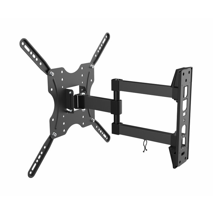 Aisens Soporte de Pared Giratorio e Inclinable para TV/Monitor 32-55 pulgadas, 30kg, Negro